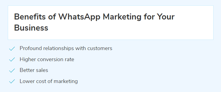 WhatsApp marketing