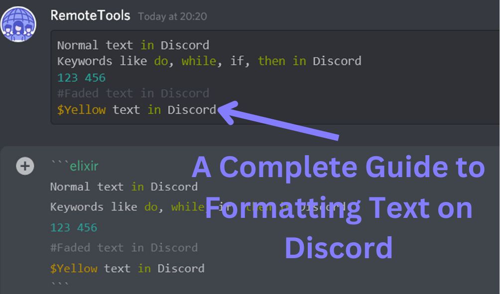 discord text formatting