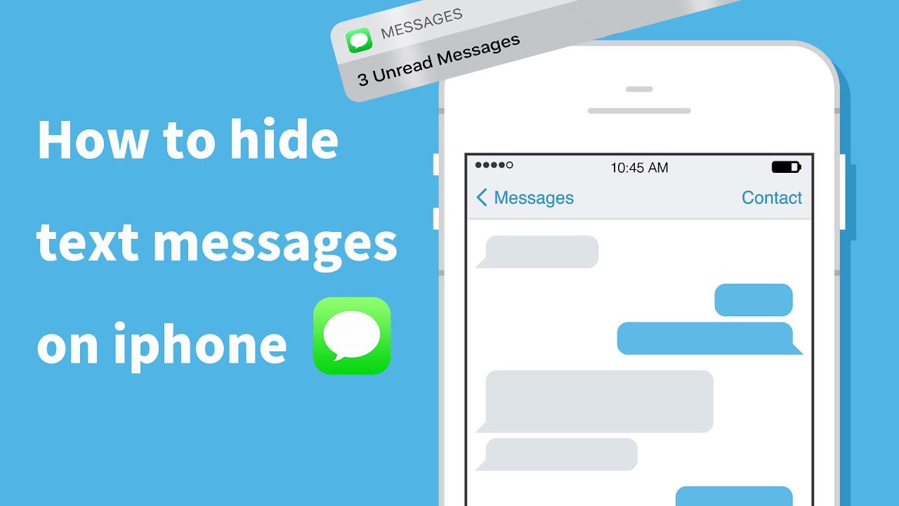 How to Hide Text Messages on an iPhone