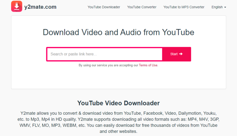 How to use Y2mate to download YouTube video