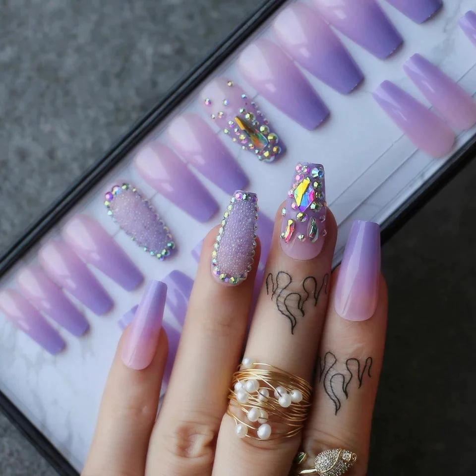 LAVENDER PURPLE OMBRE NAILS – THE HOTTEST TREND RIGHT NOW - Technomaniax