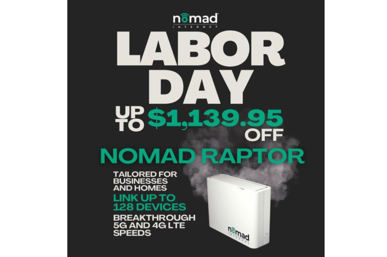 Nomad Internet Announces Its Much-Anticipated Labor Day Sale